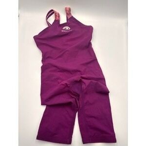 BLUESEVENTY NeroTX Swimsuit Purple Technical Racing Kneeskin Swim Size‎ W20